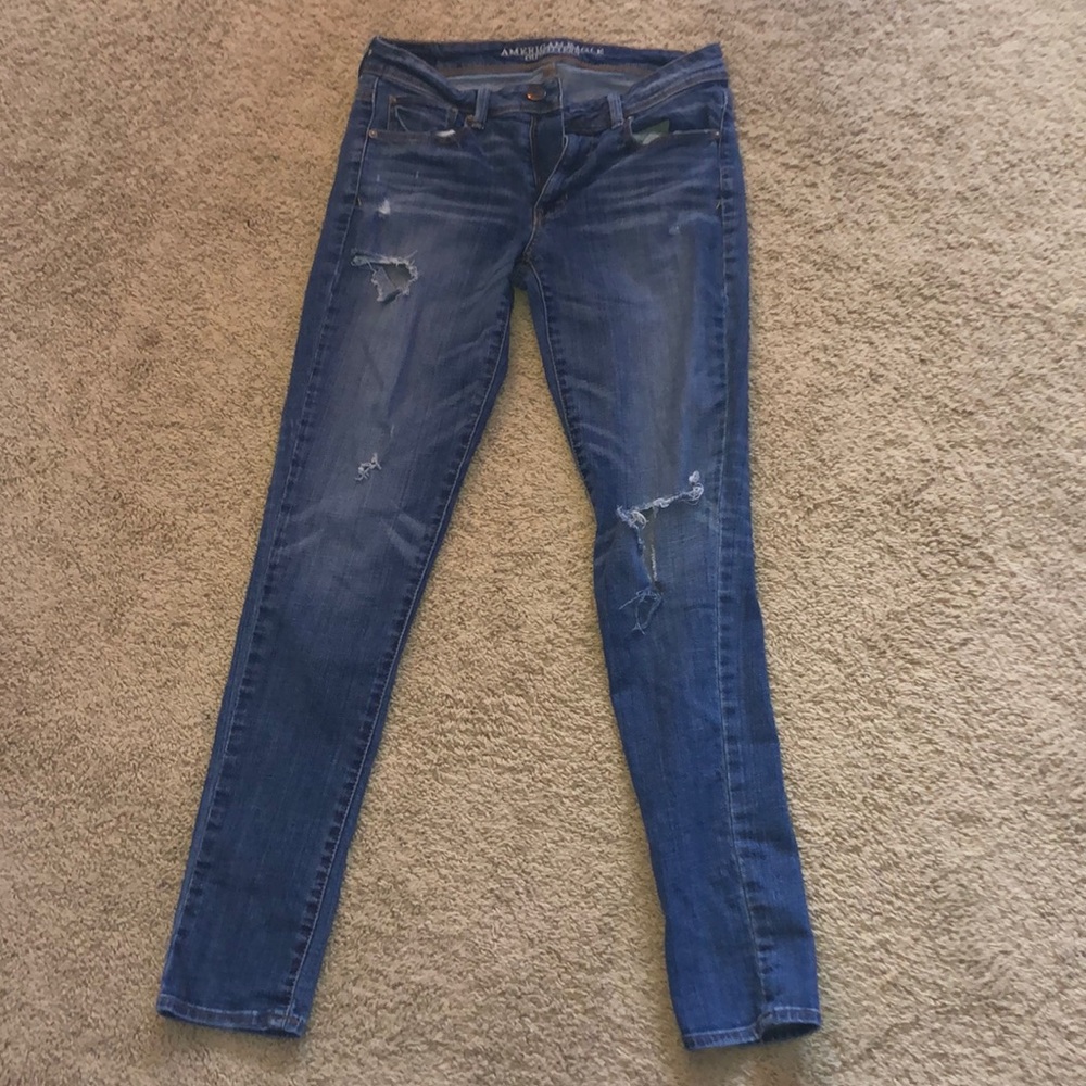 American Eagle Ripped Skinny Jeans